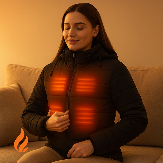 HeatWave™ 12V Heated Jacket – Rechargeable Battery Pack for All-Day Warmth