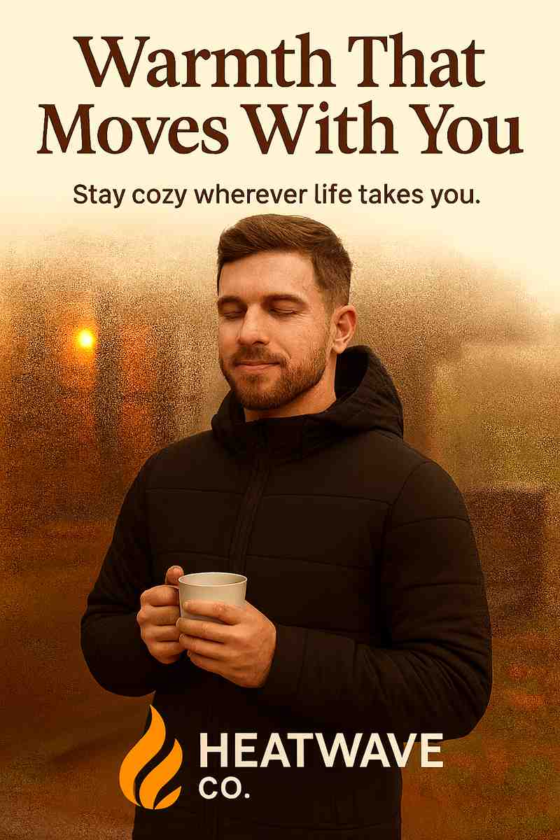 HeatWave™ 12V Heated Jacket – Rechargeable Battery Pack for All-Day Warmth